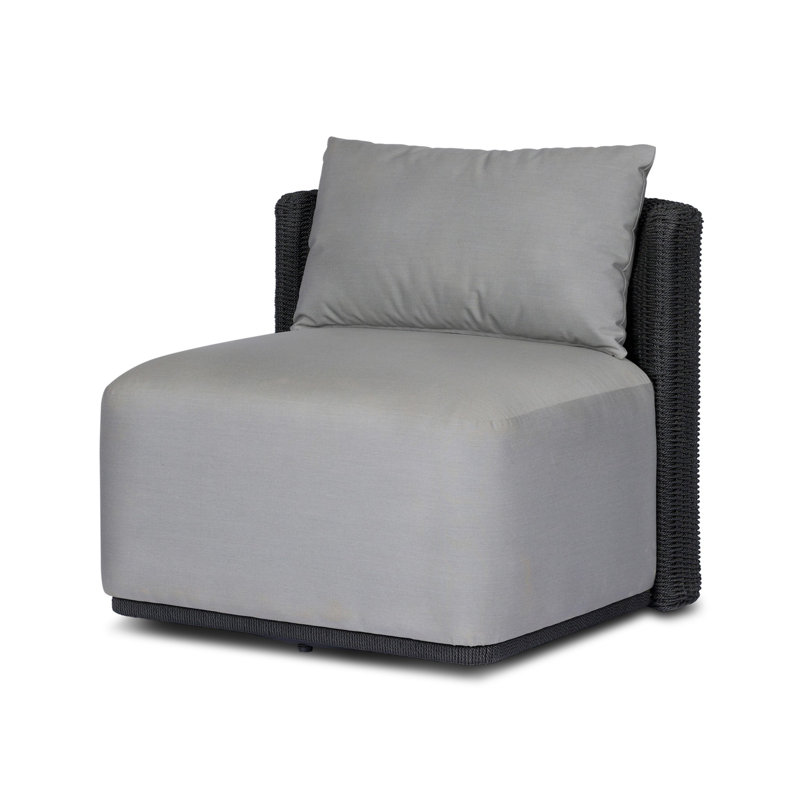 Somers Outdoor Swivel Lounge Chair, Arashi Grey