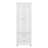 Tall Storage Cabinet With Two Drawers, Freestanding Multifunctional Bathroom Cabinet With Adjustable Shelf For Bathroom/Office-1582640808