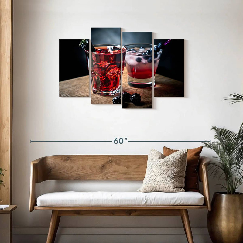 Cocktail de baies mélangées, H 27 po x l 43 po