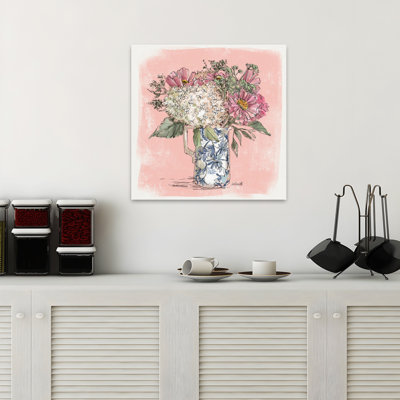 Hortensia dans un pichet, art floral contemporain