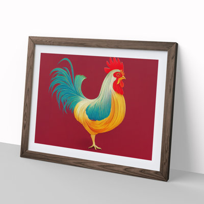 Beaming Rooster - Single Picture Frame Print