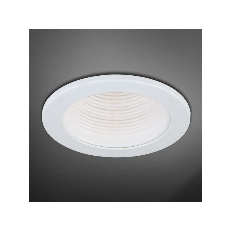 Recessed Lighting Housing, White, Satin Nickel