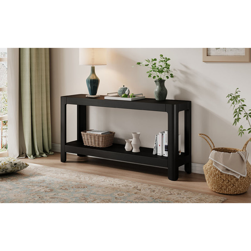 Console Mirod Modern Farmhouse, Noir