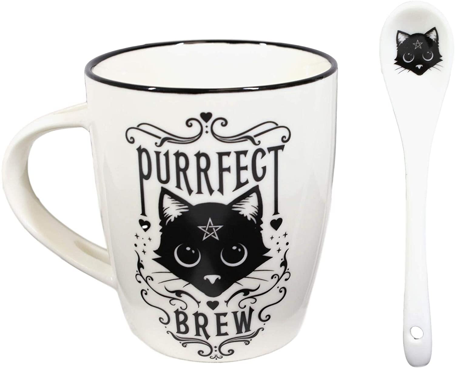 Purrfect Brew Tea-For-One Tea Pot Set, Black Cat