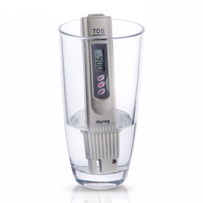 Testeur de qualité d'eau numérique à 3 boutons iSpring TDS3 avec fonction de test de température
