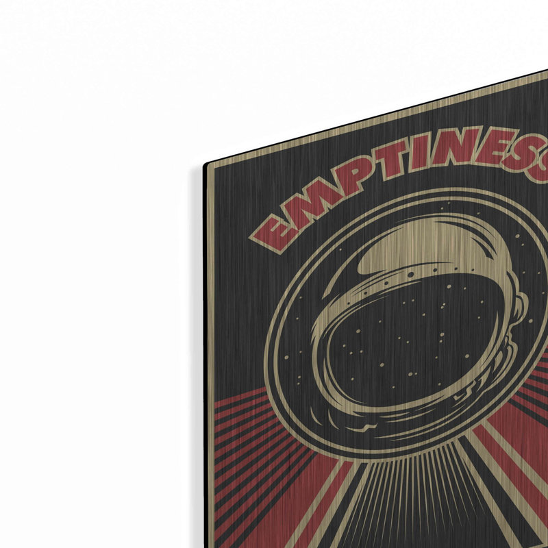 «Emptiness», art mural en métal, 12 po x 16 po, H 16 po x l 12 po
