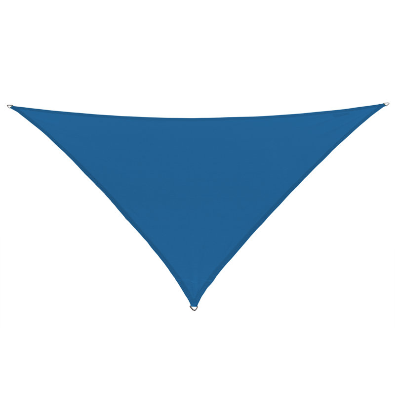18' Sapphire Blue Triangle Shade Sail with Hardware Kit