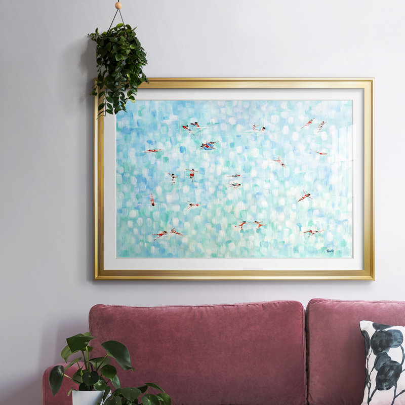 Endless Horizons, impression sur papier, H 30 po x l 44 po x P 1,5 po, Or