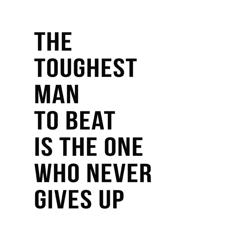 " Toughest Man ", 20" H x 20" W  