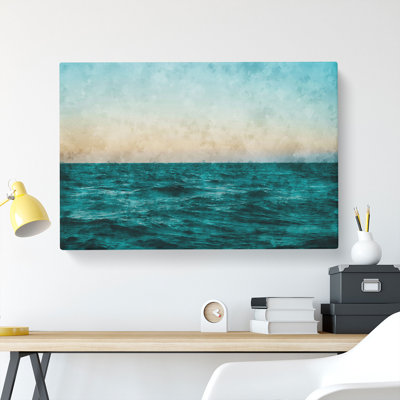 Ocean Stripe - Wrapped Canvas Painting