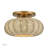 Amileigh 3 Light Antique Gold Leaf Large Semi-flush-121436254