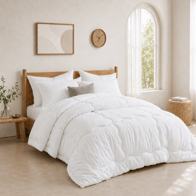 Édredon antibactérien anti-acariens, 50% fibre 6D et 50% coton Toray, polyester brossé