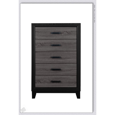 Commode 5 tiroirs SOLUTO Modern Rustic