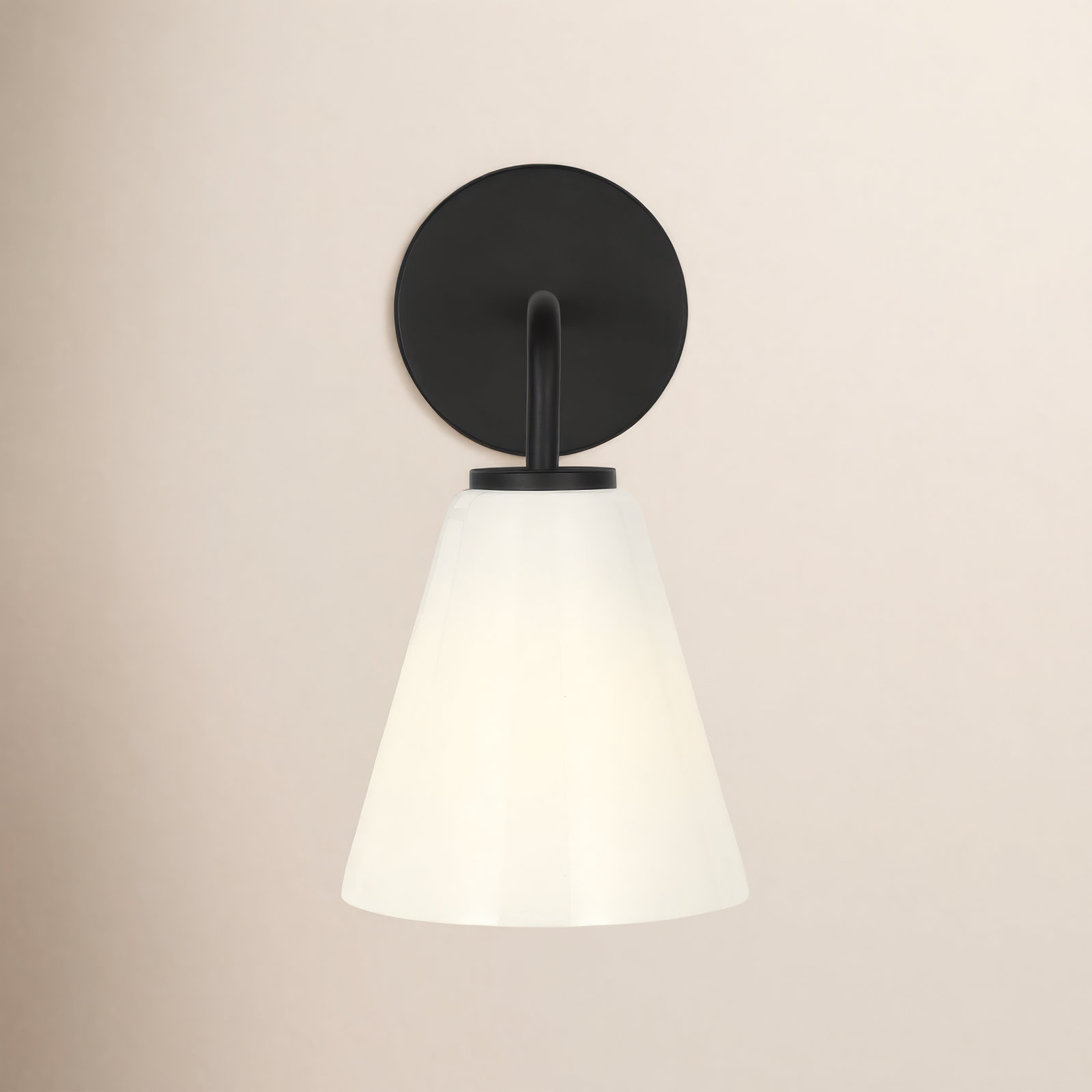Senda One Light Vanity, 1, Midnight Black, White