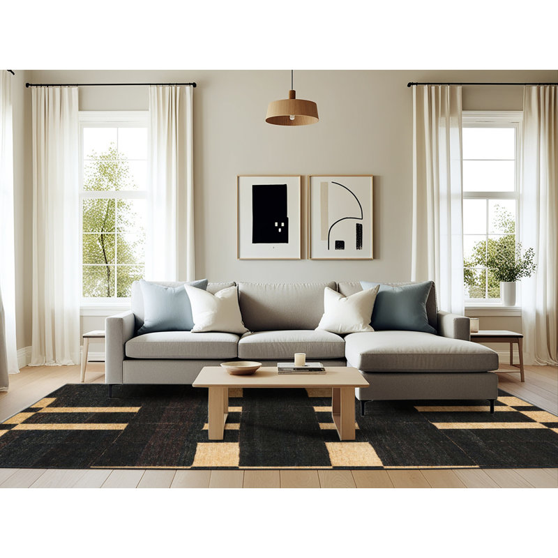 Abstract Indoor Rug, Rectangle 6' x 9'