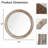 Rustic Round Wall Mirror
