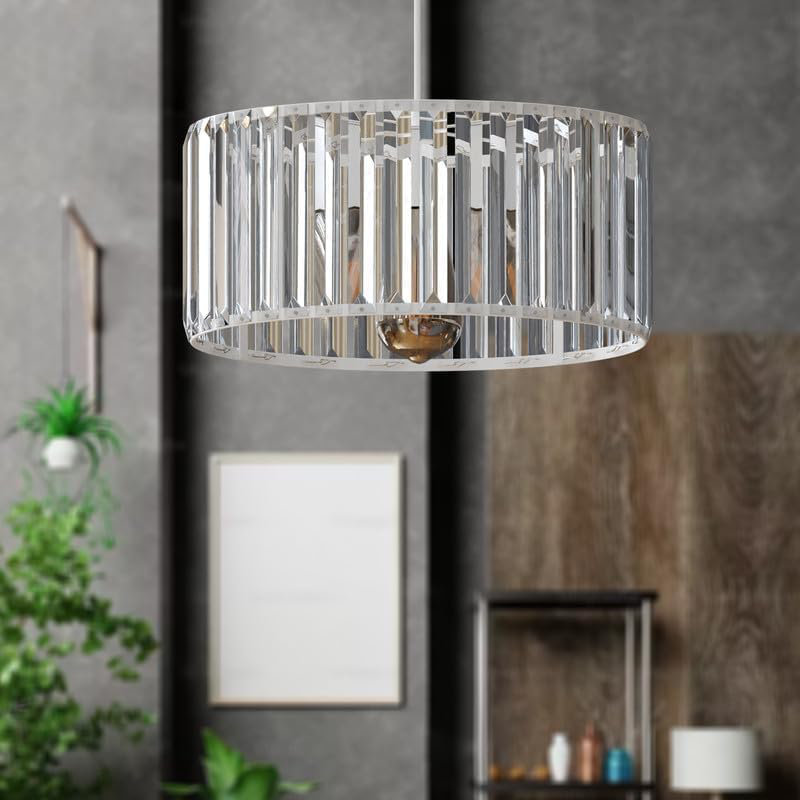 Drum Lamp Shade, 30cm, White