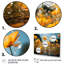 «Peach Buttercups Field Vibrant II», reproduction d'art sur toile-314920422-314920418