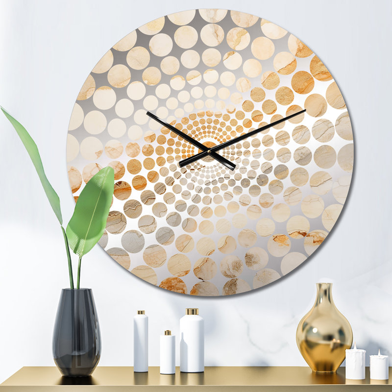Horloge murale Avyaan, Petit, Sandstone Marble