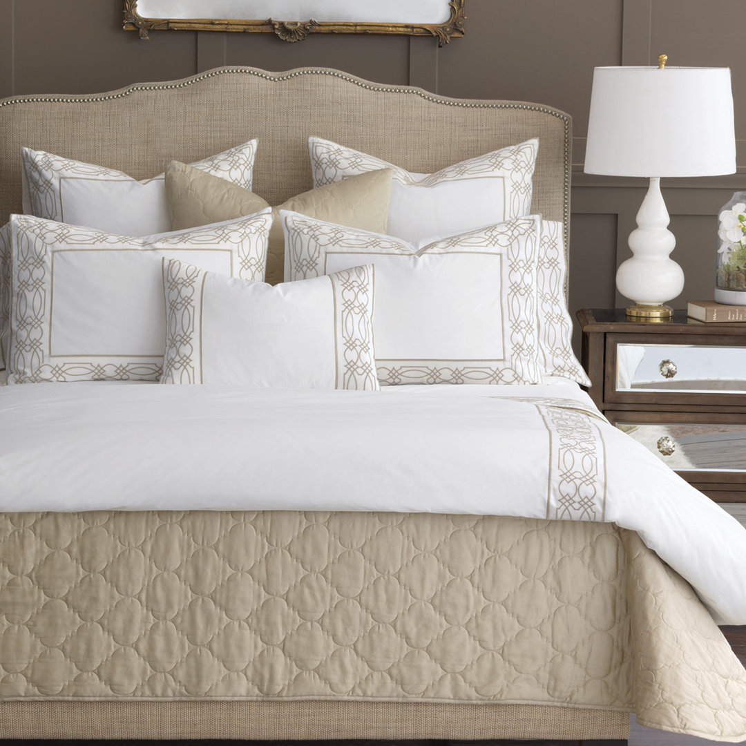 Nicola Cotton Percale Duvet Cover Eastern Accents 