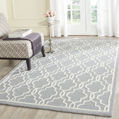 Spurgeon Geometric Wool Hand Woven Area Rug