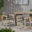 Chaise de salle à manger en bois et osier Hampton (ensemble de 2)-219026635