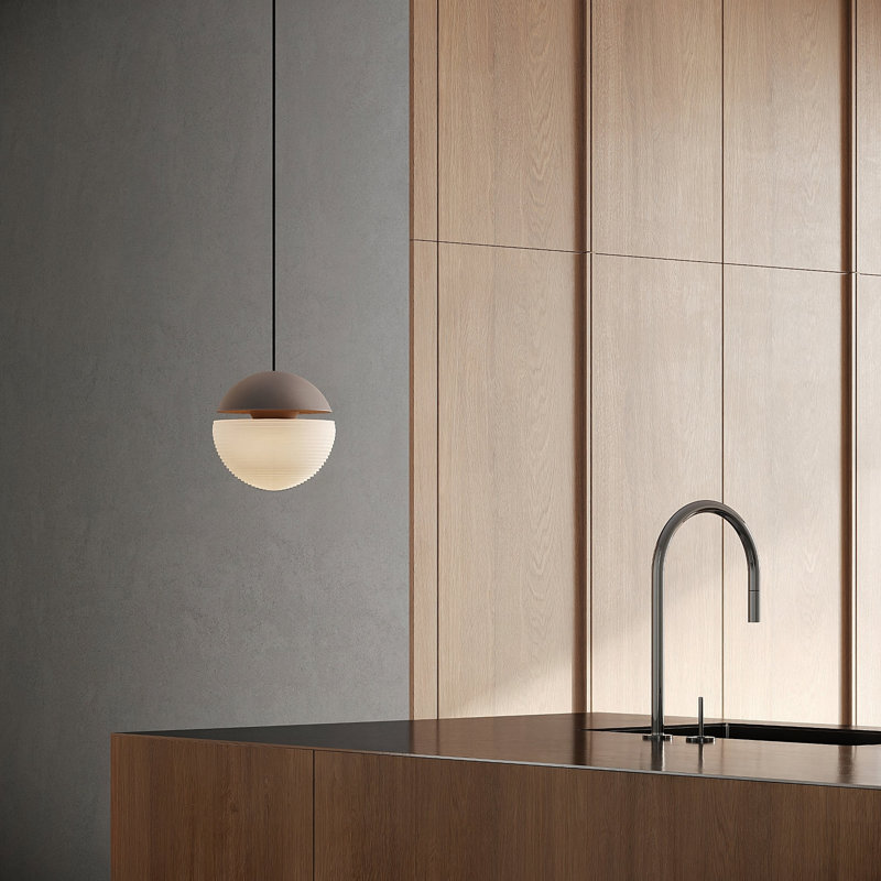 Cora Pendant Light, Smoke, Black