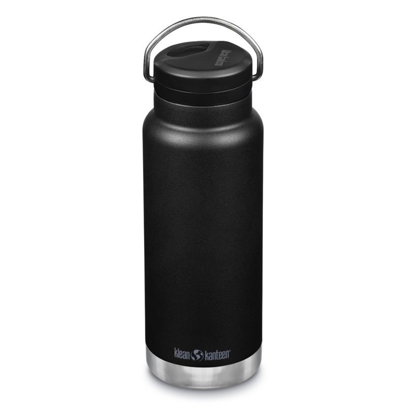Klean Kanteen Vacuum Insulated Stainless Steel Water Bottle, 32 OZ, Black