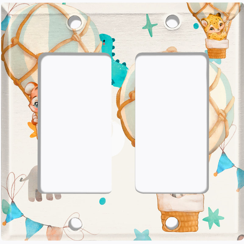 Animals 2 - Gang Toggle Light Switch Standard Wall Plate