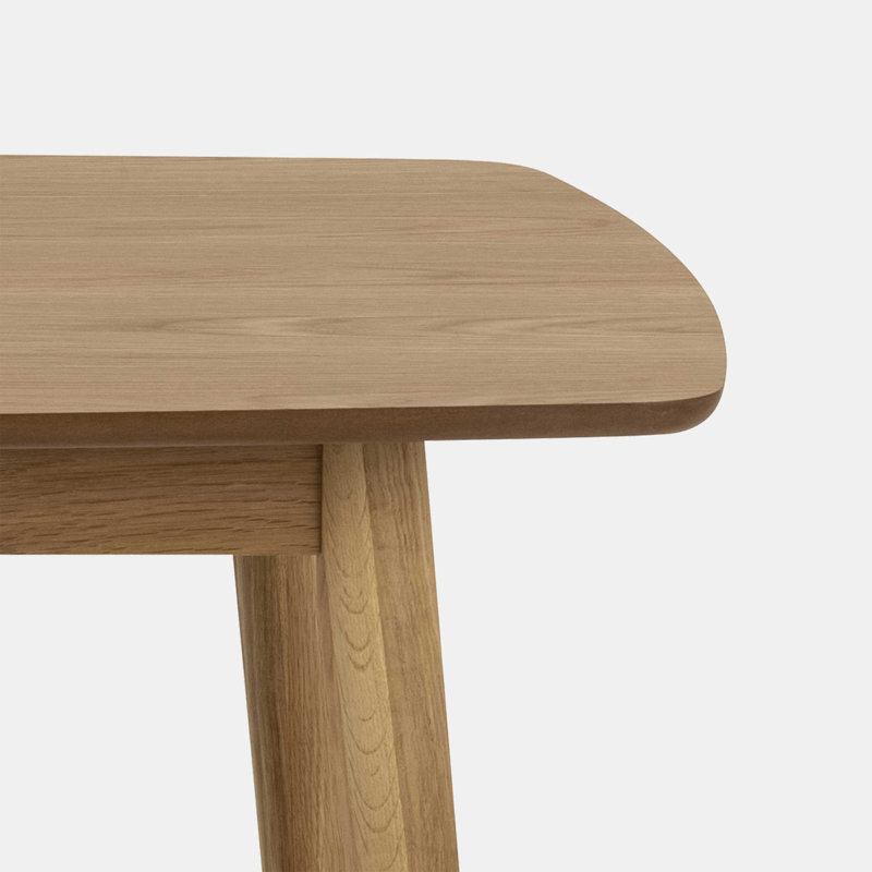 Vernia Oak Solid Wood Base Dining Table