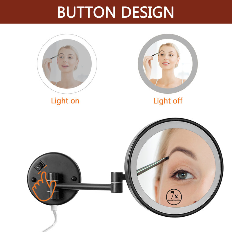 Miroir de salle de bain lumineux Fikret