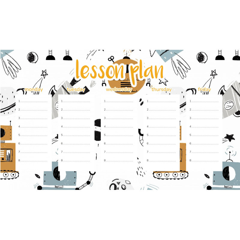 Magnetic Lesson Plan Robots in Space