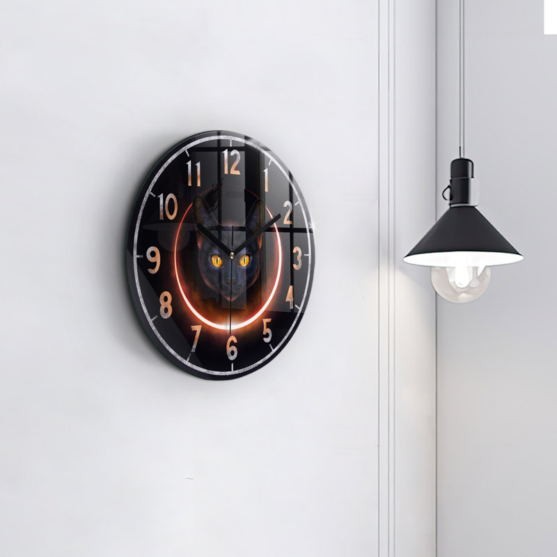 Glass Wall Clock