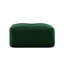 Repose-pieds en velours côtelé vert et coussin de siège rembourré-970576205