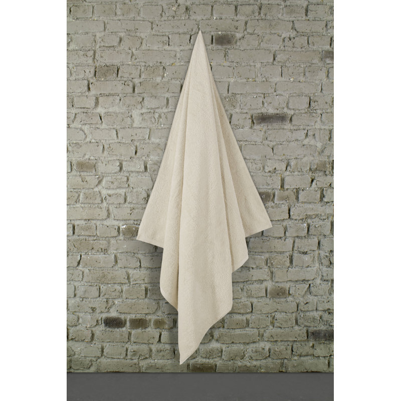 Benslimane %100 Turkish Cotton Jumbo Bath Sheet, Quickdry, Ivory