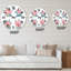 Collection de roses roses - Horloge murale maison de campagne-60327951