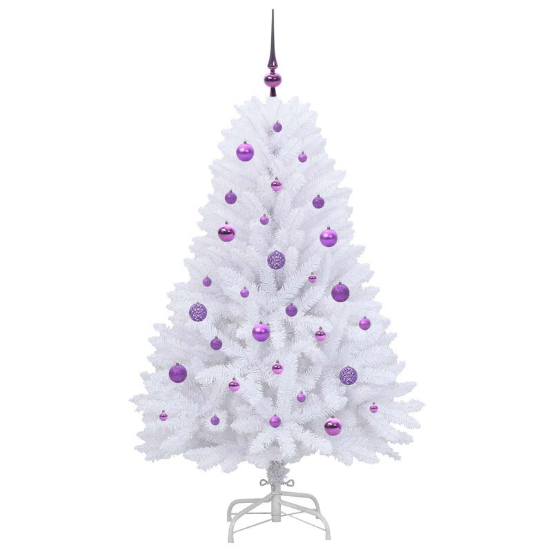 150cm H Lighted Artificial Christmas Tree, Purple