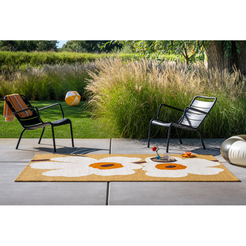 Unikko Anniversary Honey | 433001, Honey, Rectangle 5'7" x 7'10"