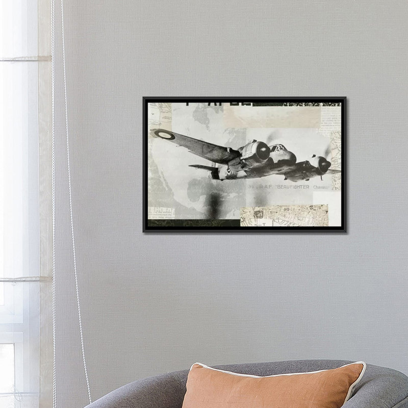« ailes collage iii », impression sur toile tendue, H 18 po x l 26 po x P 1,5 po, Toile avec cadre noir, Pas de tapis