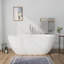 70"L x 31"W Premium Private-Enjoyment Freestanding Oval Soaking Acrylic Bathtub, Spa Bathroom Bundle