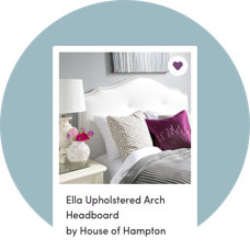 Ella Upholstered Arch Headboard by House of Hampton