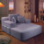Chaise longue convertible en velours côtelé avec pochette de rangement et sans assemblage-828074128