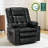 MCombo Dual Motor Power Lift Recliner Infinite Position With Heat And Massage, Faux Leather-82573426