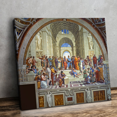 «The School of Athens» par Raphael, reproduction d'art sur toile, impression sur toile