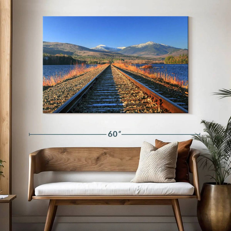 Lilie Androscoggin River Train Tracks, 34" H x 51" W