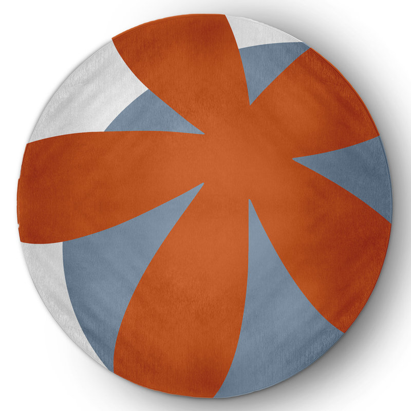 Chenille Indoor Rug, Round 5'