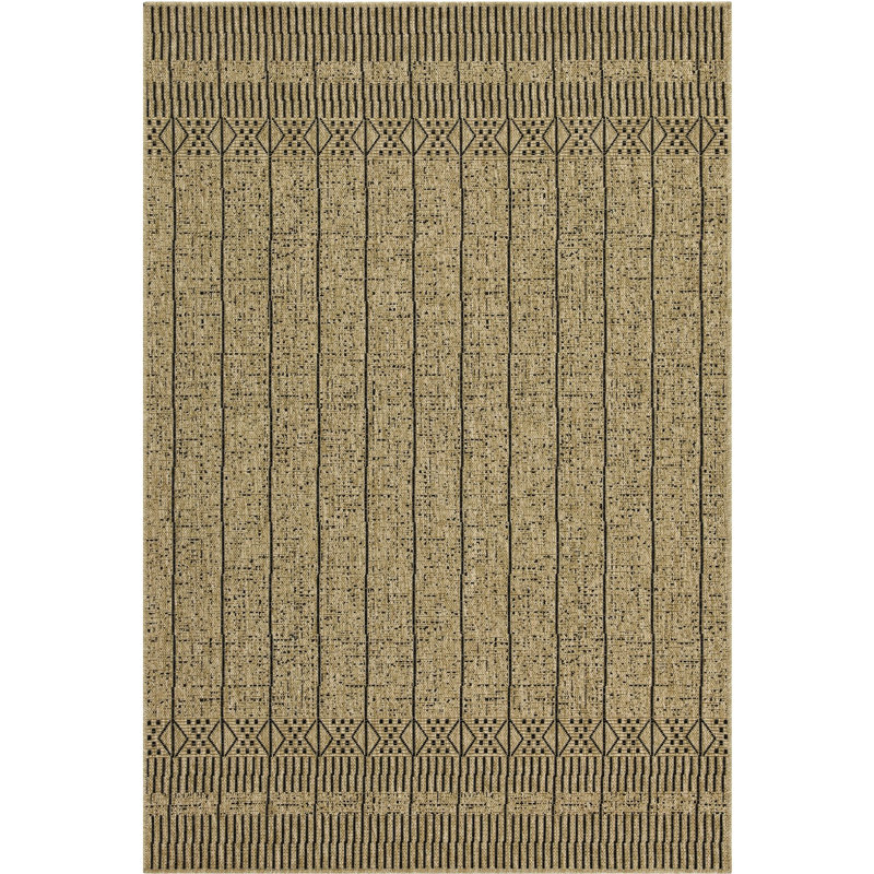 2.7 Ft. X 7.3 Area Rug - Natural+Black Earth Collection, , Stain , Living Room Indoor Elegant, Runner 2'6" x 7'4"