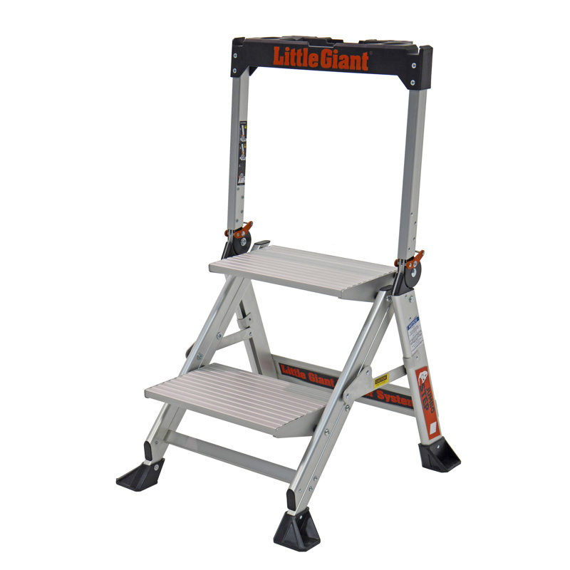 Little Giant 2-Step Aluminum Folding Platform Ladder
