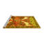 Tapis traditionnels jaunes lavables à la machine 3897-1397676956
