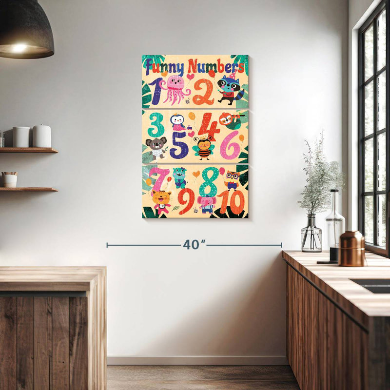 Tableau des nombres Ashelle, H 38 po x l 24 po